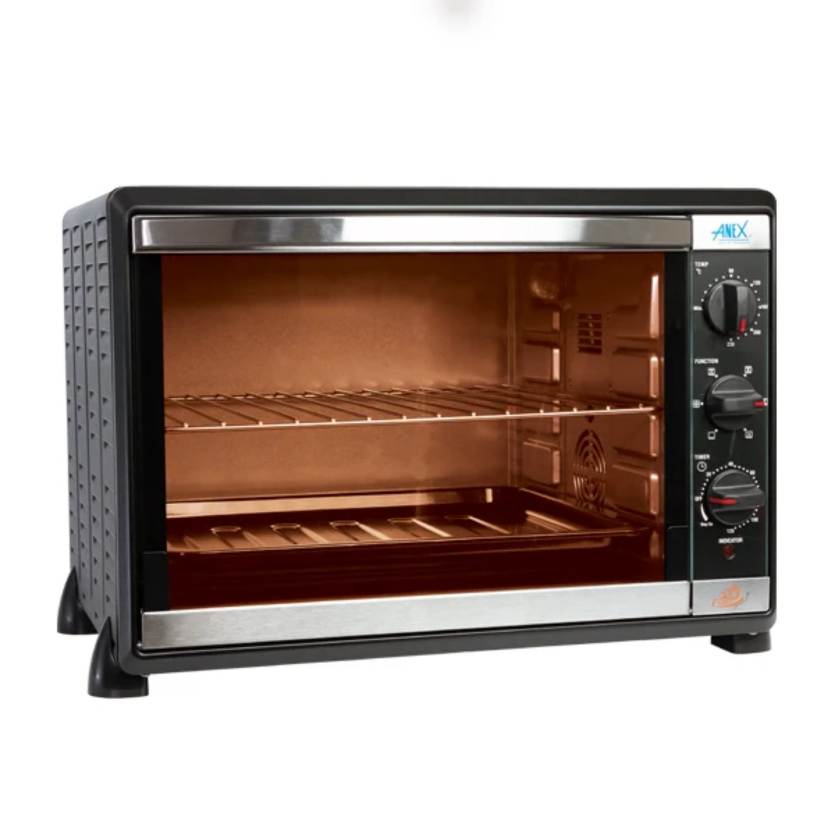 Anex AG-2070 Deluxe Oven Toaster – 2000W, Convection, 120-Minute Timer & Rotisserie