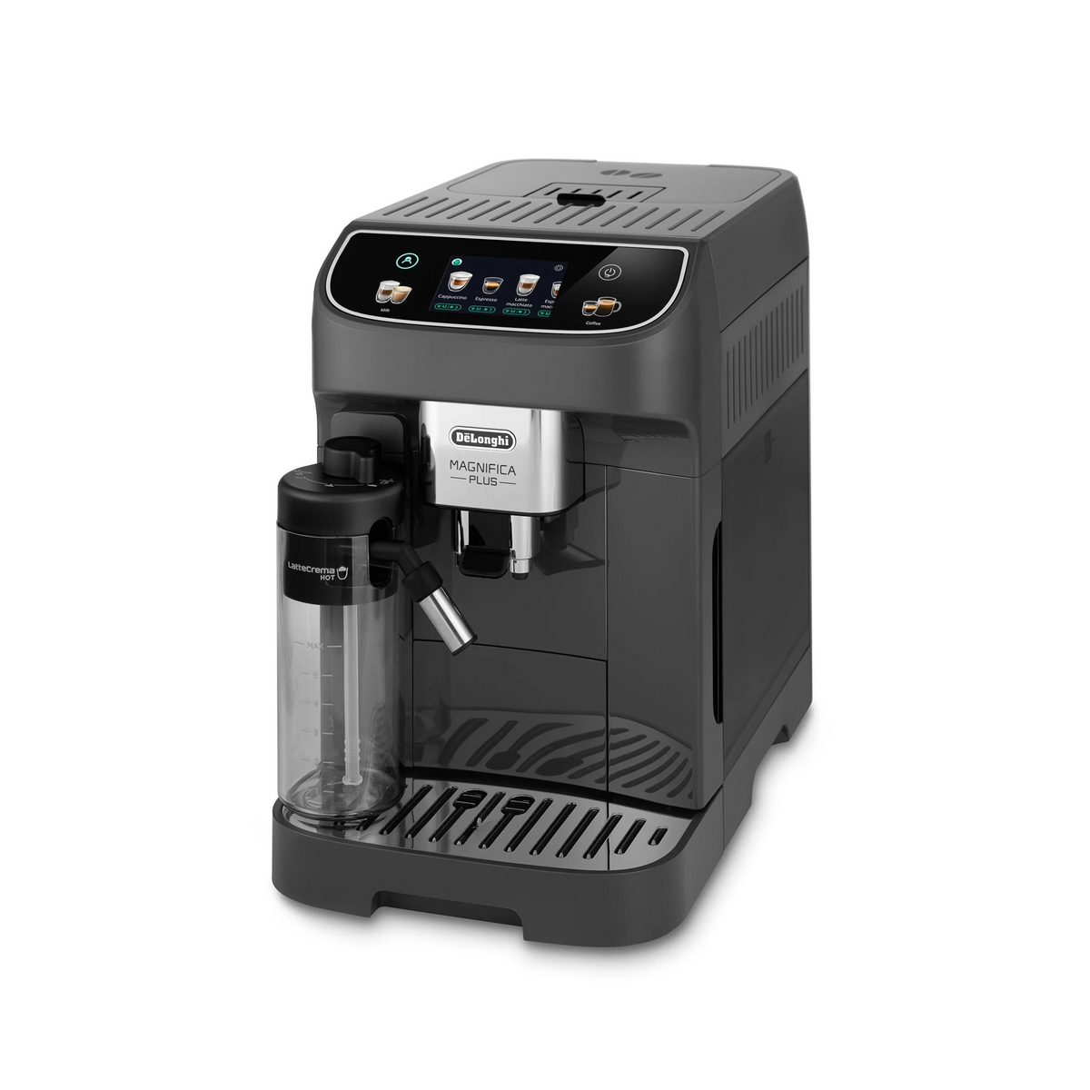 De'Longhi Magnifica Plus ECAM320.61.G – Automatic Coffee Machine, LatteCrema Hot, 15 Drinks & 13-Level Grinder