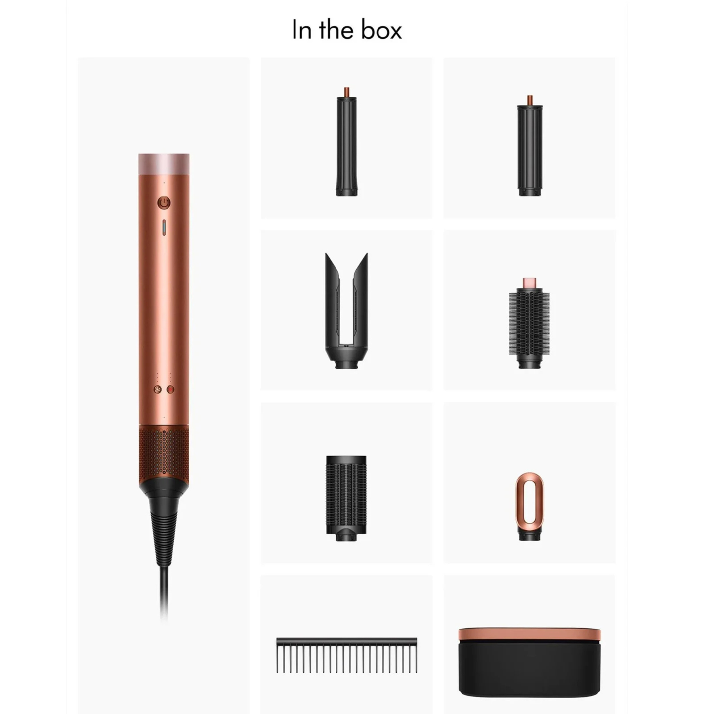 Dyson Airwrap HS09 Multi-Function Styler in Amber Silk, Pink & Jasper Plum with Curling, Smoothing & Volumizing Technology