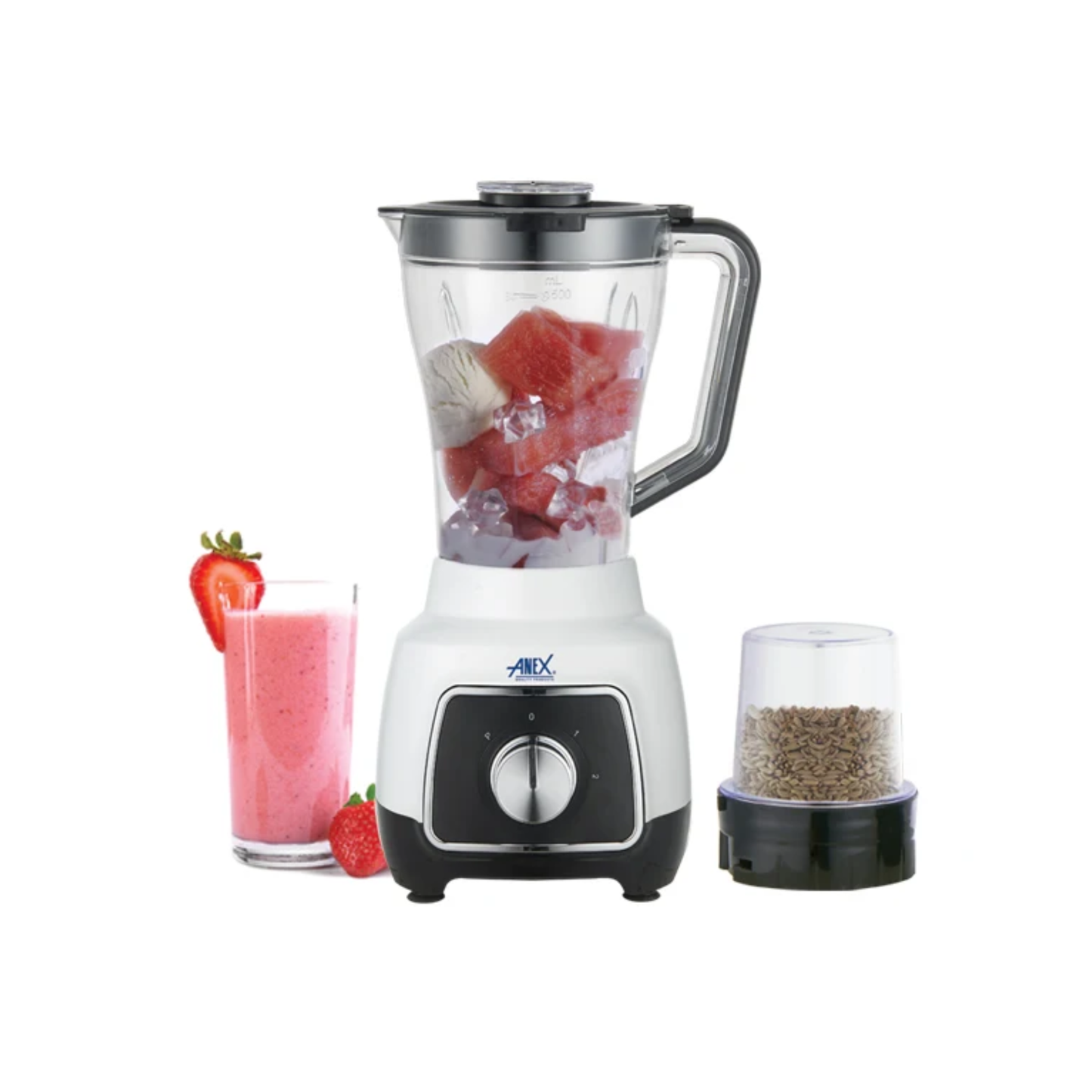 Anex AG-6134UB Deluxe Blender & Grinder 2-in-1 – 500W