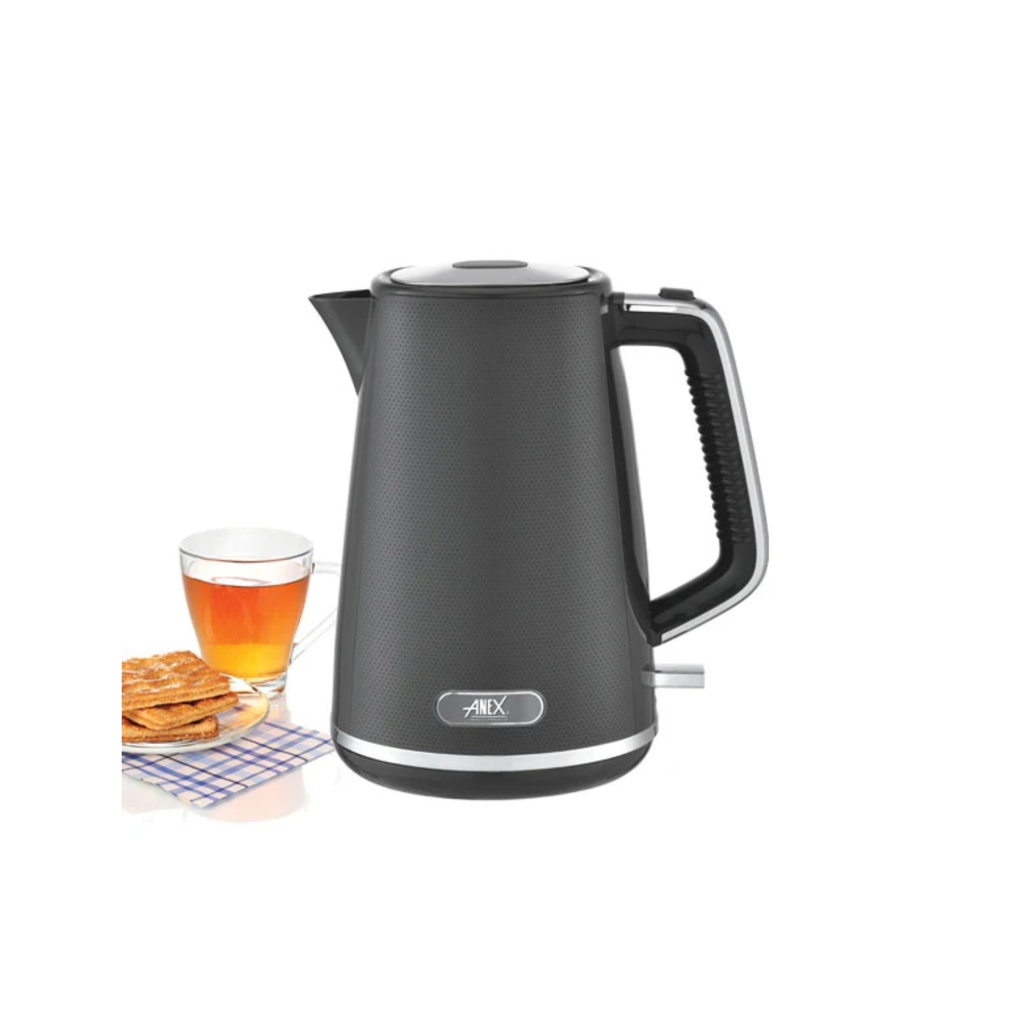 Anex AG-4065 Deluxe Electric Kettle – 1.7L Plastic, Concealed Element