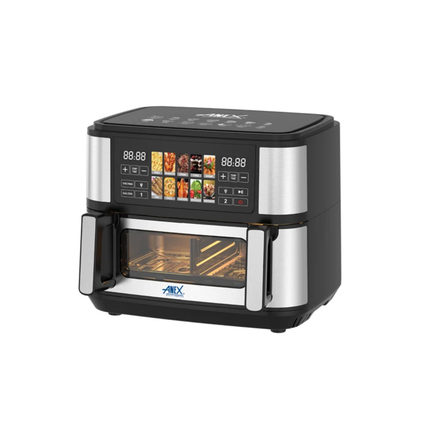 Anex AG-2112 Deluxe Air Fryer – 10.5L, 2500–3000W, Digital Touch Screen