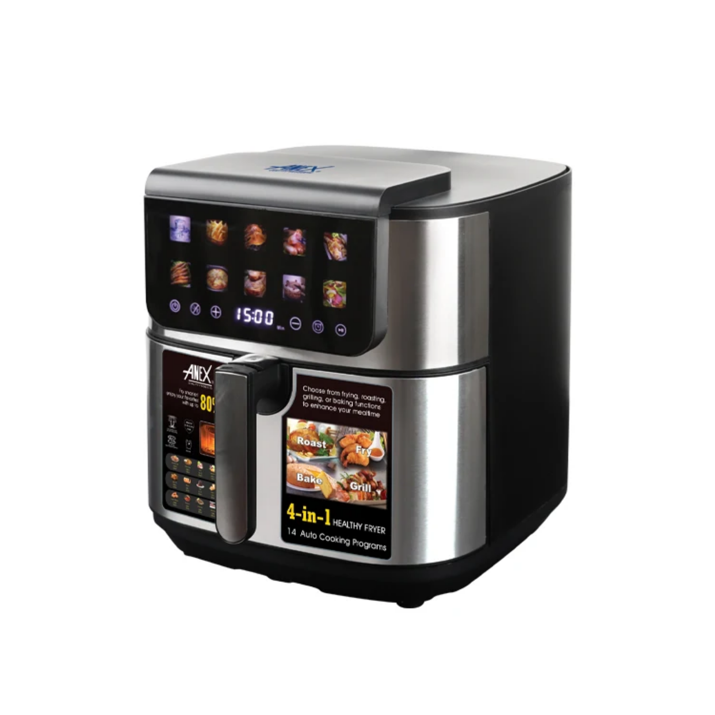 Anex AG-2126 Deluxe Air Fryer – 8L, 2200W, 360° Hot Air Circulation