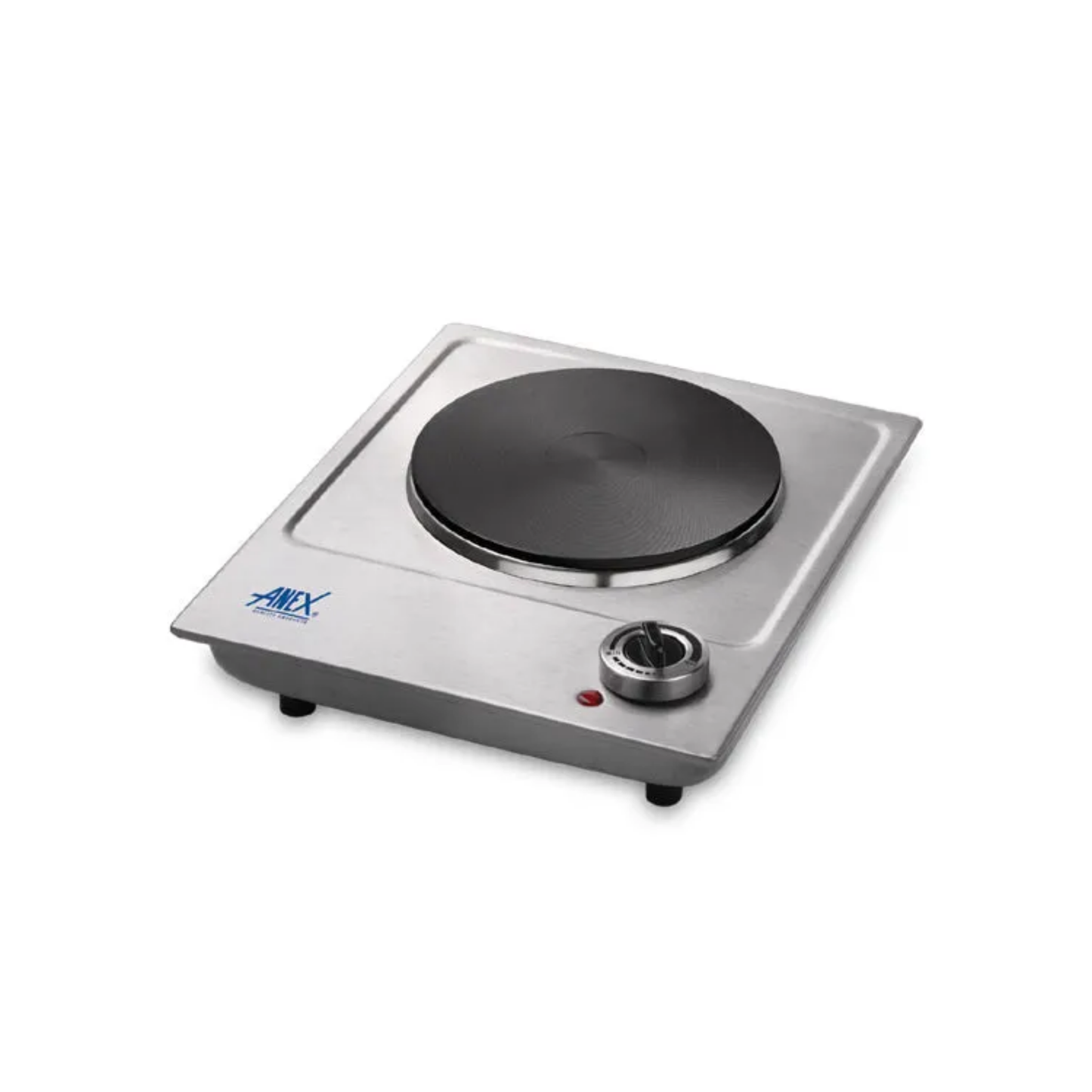 Anex AG-3061 Deluxe Stainless Steel Single Hot Plate – 1500W, 188mm Cast Iron Plate