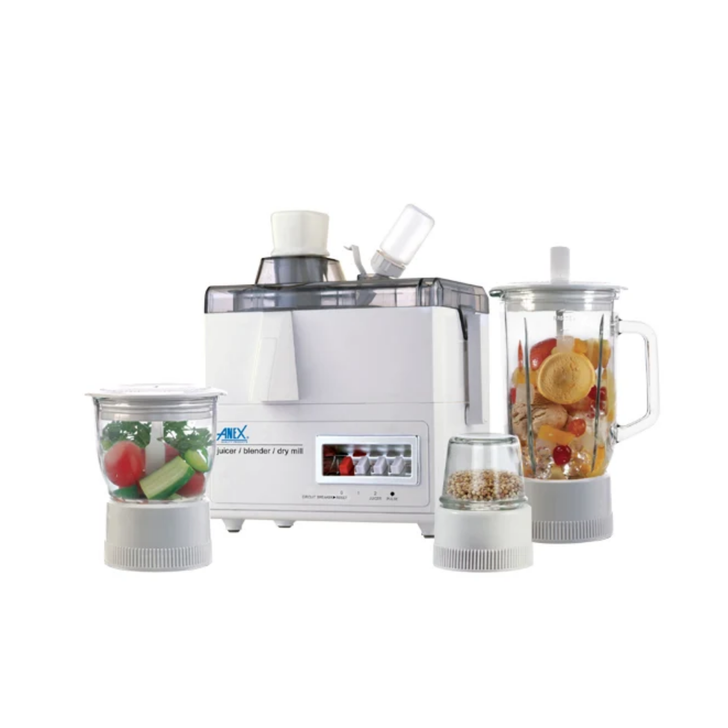 Anex AG-179GL Deluxe Juicer Blender Grinder – 600W, 1000ml Glass Container