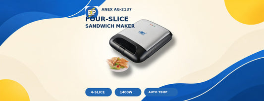Anex AG-2137 four-slice sandwich maker guide by ElectroPlanet