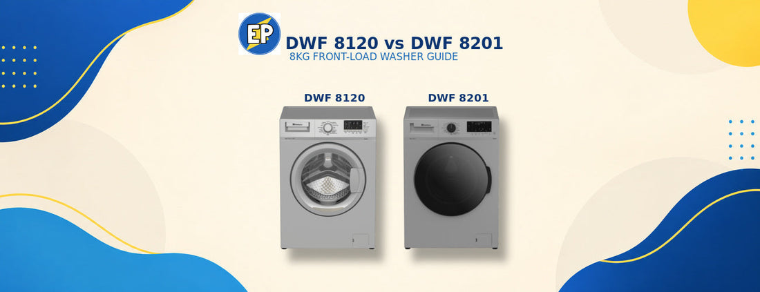 Dawlance DWF 8120 and DWF 8201 8kg front-load washing machine comparison