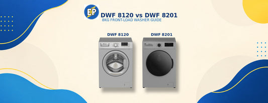 Dawlance DWF 8120 and DWF 8201 8kg front-load washing machine comparison