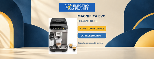 De’Longhi Magnifica Evo ECAM290.81.TB bean-to-cup coffee machine with seven one-touch drinks