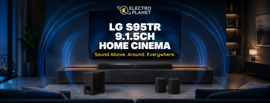 LG S95TR 9.1.5-channel home cinema soundbar with wireless subwoofer and rear speakers