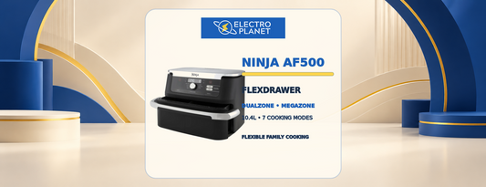 Ninja Foodi FlexDrawer AF500 DualZone and MegaZone air fryer guide by ElectroPlanet