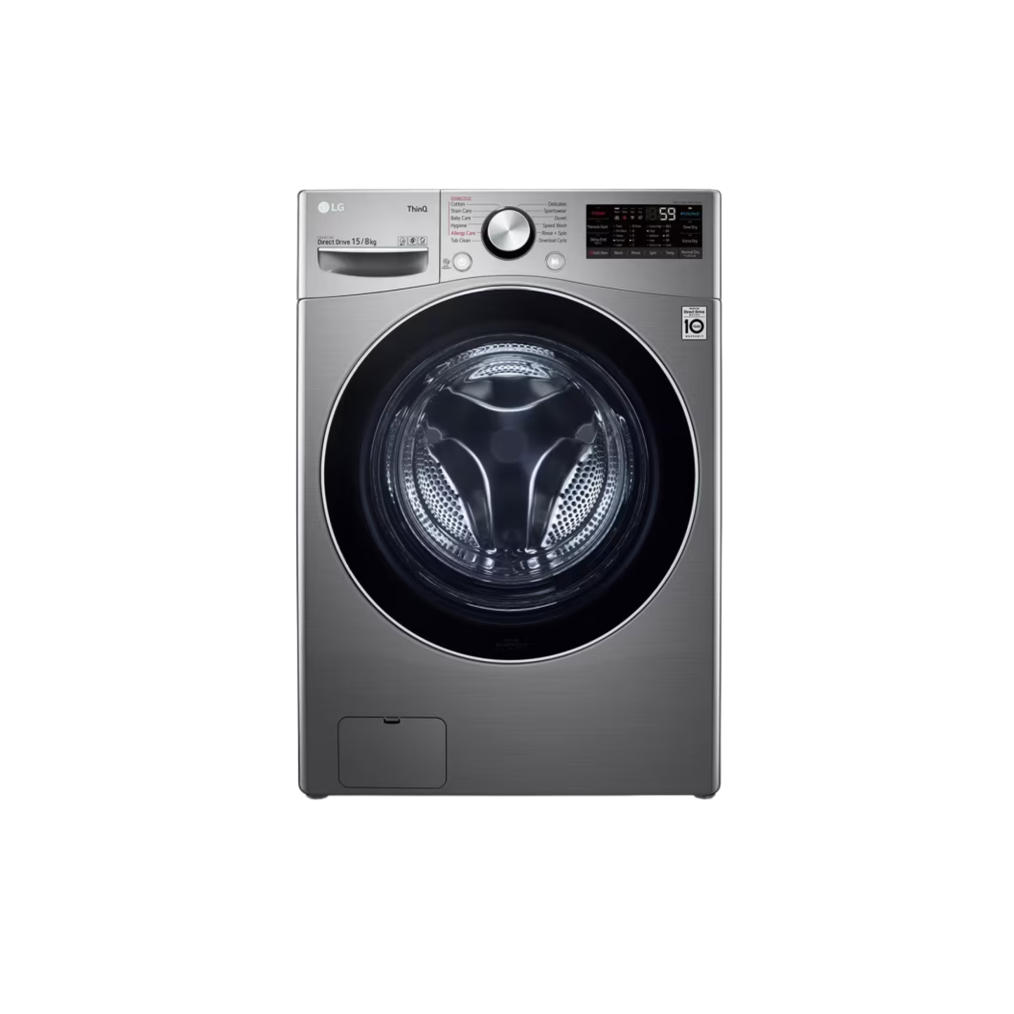 LG Front Load Washer Dryer FOL9DGP2S (15/8 Kg) AI DD Inverter