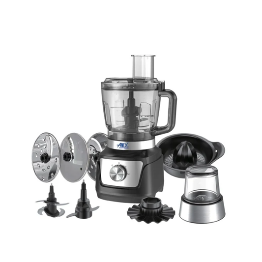 Anex AG-3052 Deluxe Chopper & Food Processor – 600W, 2L Bowl, 3 Speeds + Pulse
