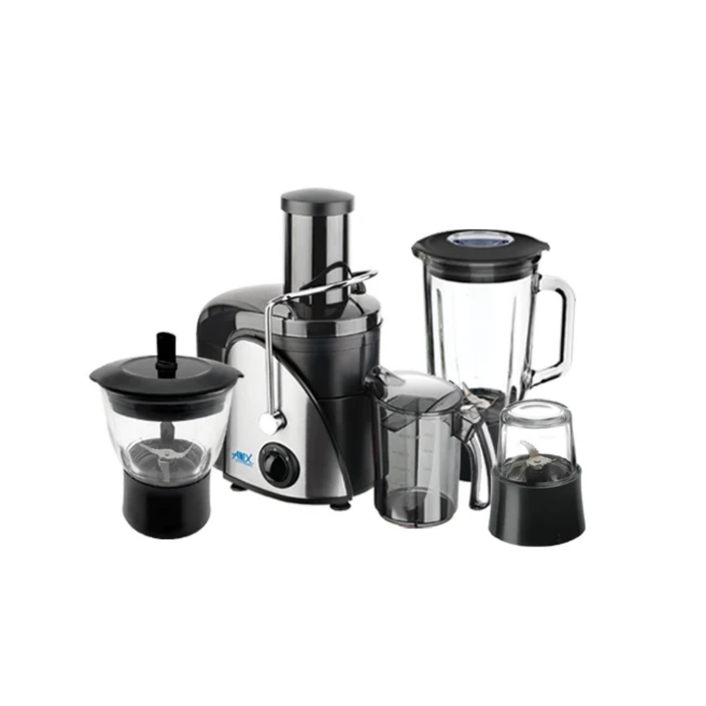 Anex AG-189EX Deluxe Juicer Blender Grinder – 600W, 1.25L Glass Jug