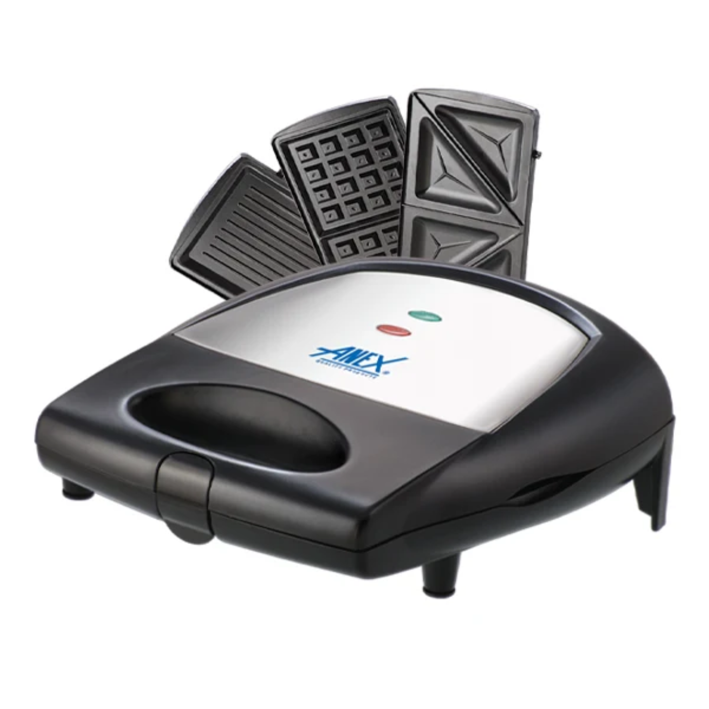 Anex AG-2138 Deluxe 3-in-1 Sandwich Maker – 700–800W, Waffle & BBQ Grill