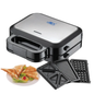 Anex AG-2139C Deluxe 3-in-1 Sandwich Maker – 750W, Waffle & BBQ Grill