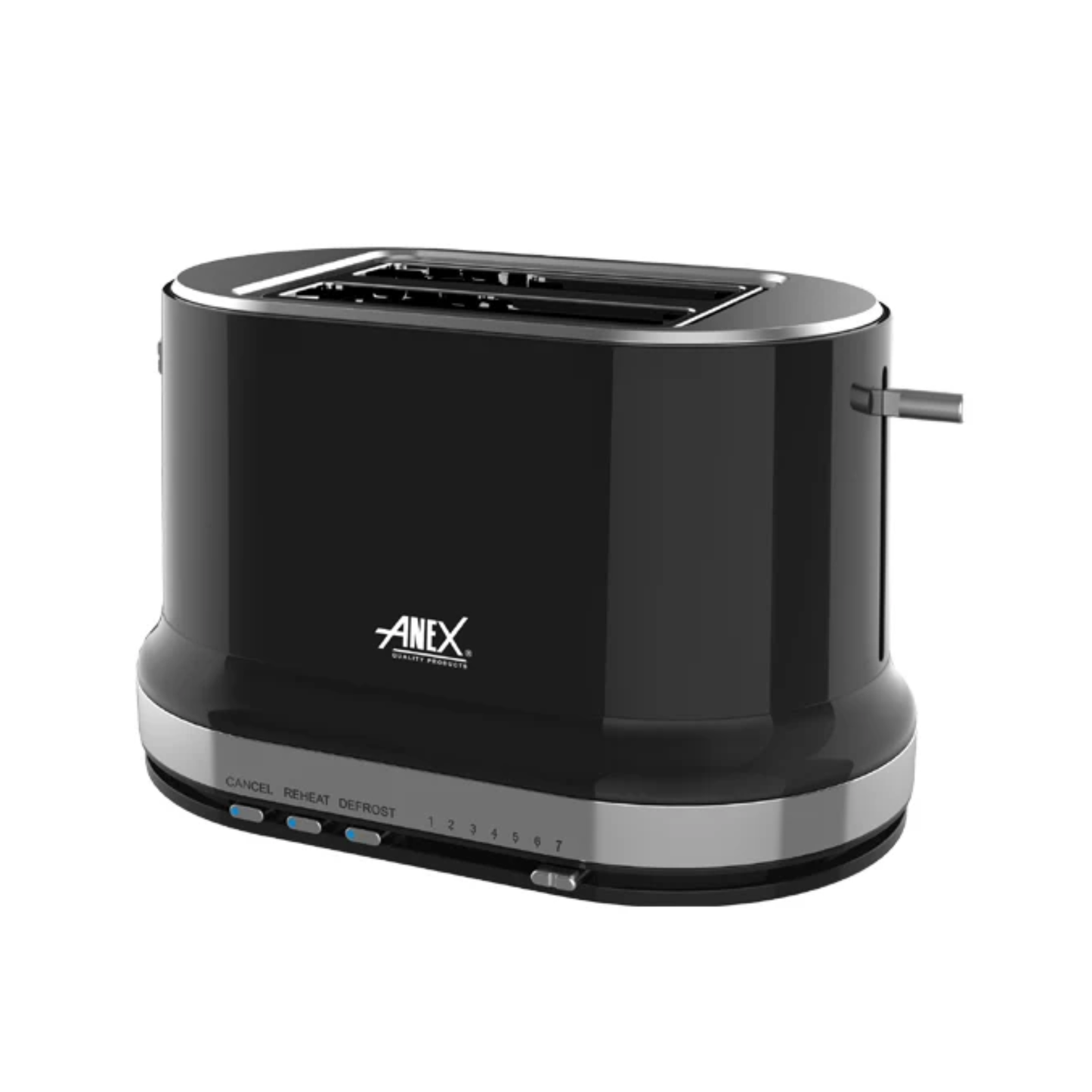 Anex AG-3006 Deluxe 2-Slice Toaster – 730–870W, 7 Toast Levels & Electronic Browning Control
