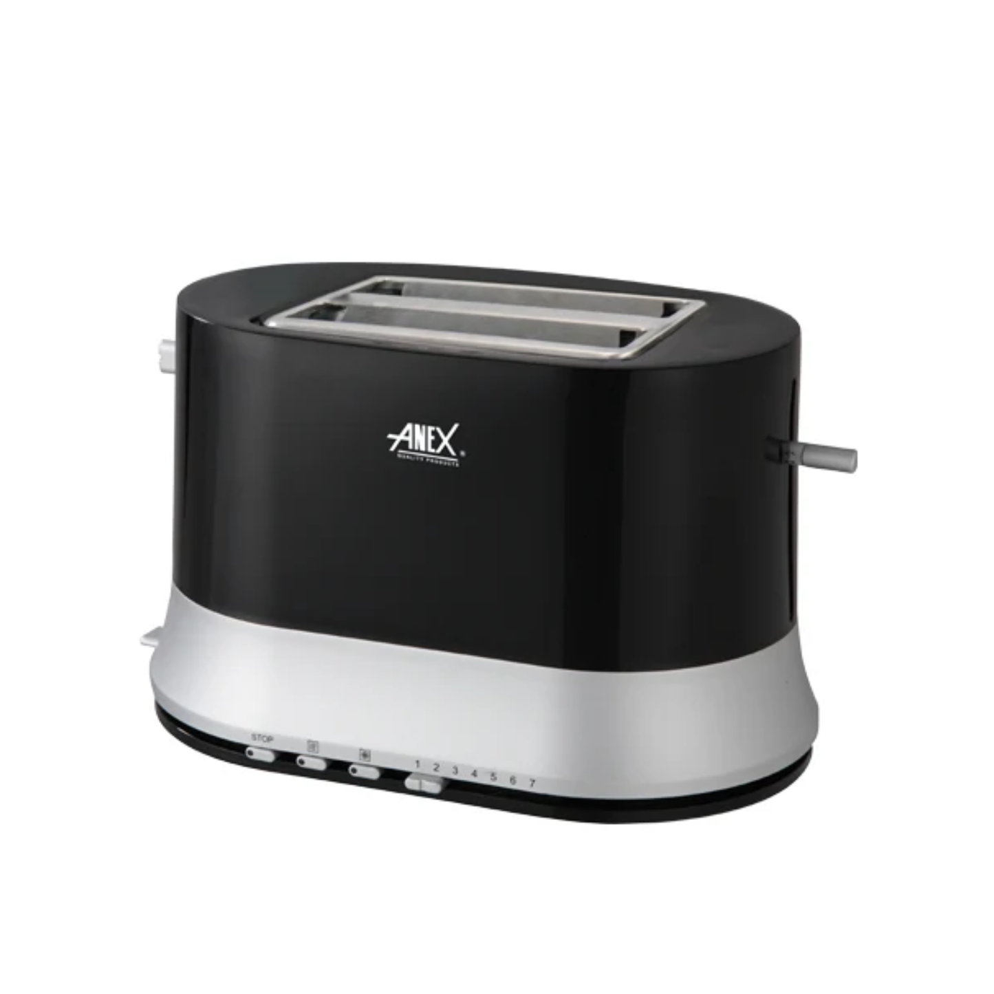 Anex AG-3017 Deluxe 2-Slice Toaster – 730–870W, Wide Mouth Slots, Bun Warmer & Electronic Browning Control