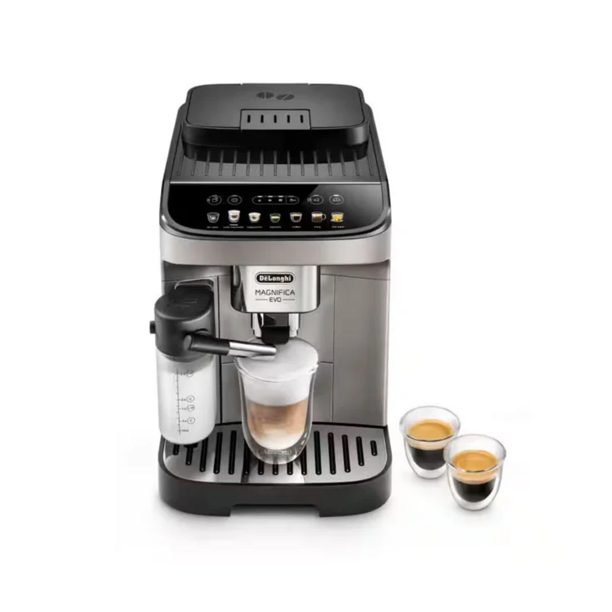 De'Longhi Magnifica Evo ECAM290.81.TB – Fully Automatic Coffee Machine, LatteCrema Hot & 7 One-Touch Drinks