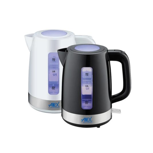 Anex AG-4033 Deluxe Electric Kettle – 1.7L Plastic Body, 1850–2200W