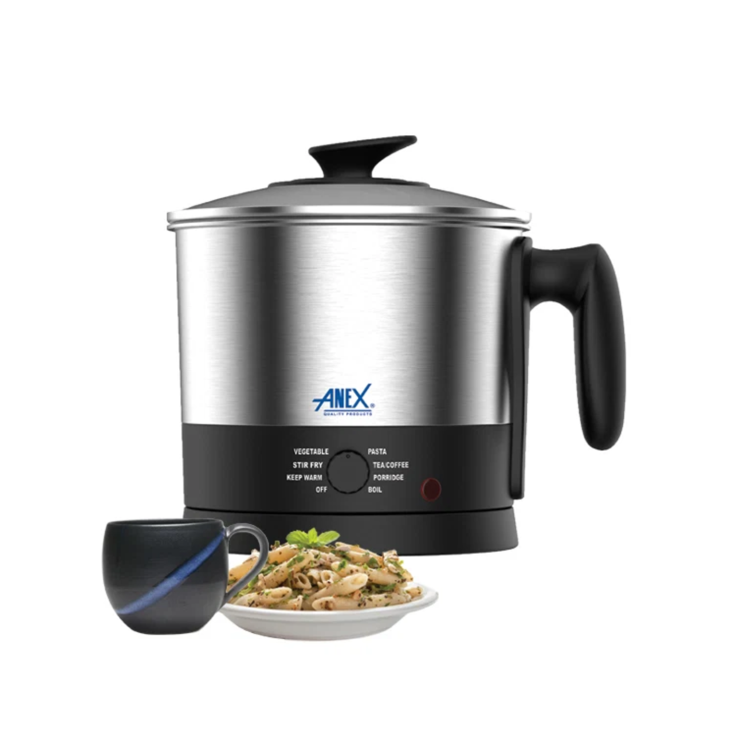 nex AG-4054 Deluxe Electric Kettle – 1.6L 304 Stainless Steel, Multi-Temperature