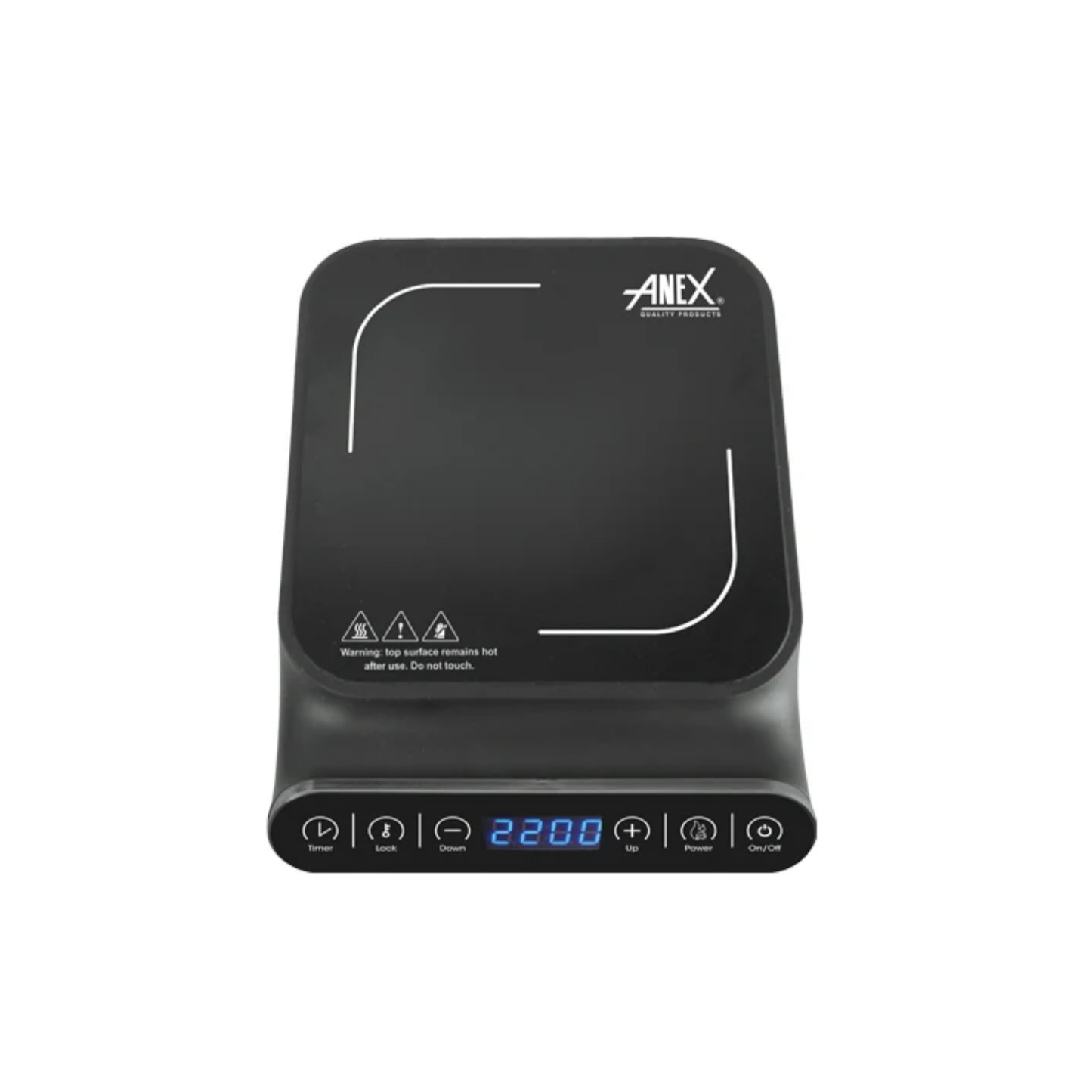 Anex AG-2166 Deluxe Ceramic Hot Plate – 2200W, Single Heating Area