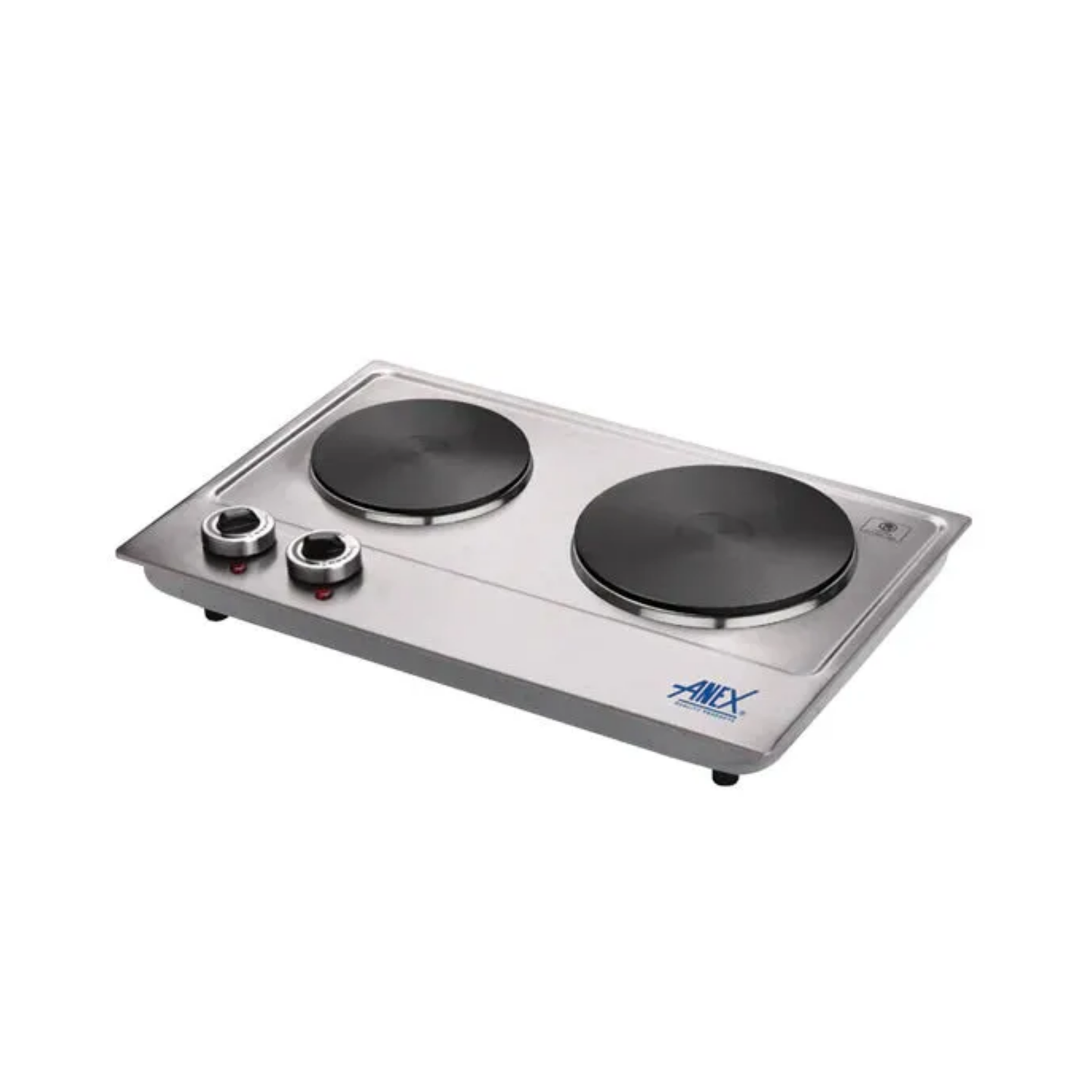 Anex AG-3062 Deluxe Stainless Steel Double Hot Plate – 2500W, 2 Burners