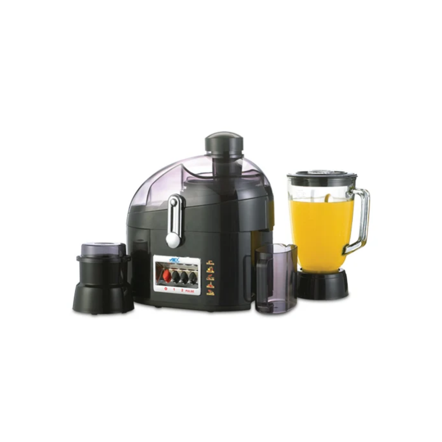 Anex AG-180GL Deluxe 3-in-1 Juicer Blender & Dry Mill – 600W, 1500ml Glass Container