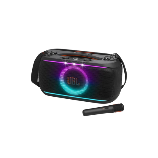 JBL PartyBox On-The-Go 2 100W Portable Party Speaker with 2 Wireless Microphones