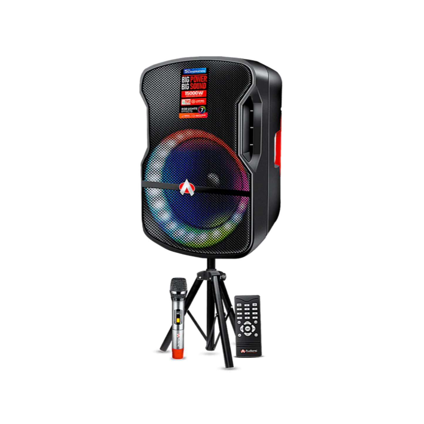 Audionic Mehfil MH-817 5th Generation 1.0 Trolley Speaker with 15-Inch Woofer & TWS Connectivity