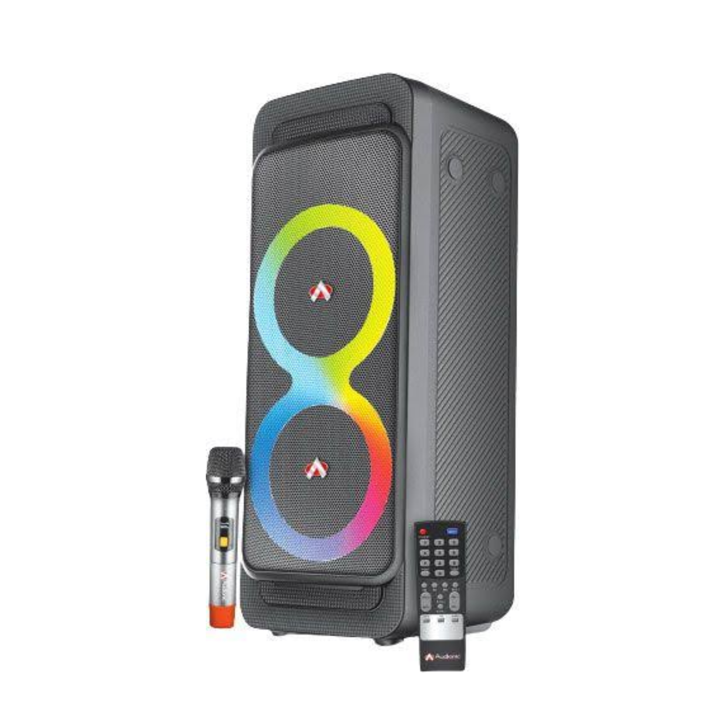 Audionic Solo X80 Plus Portable Bluetooth Speaker with 10W Output, Wireless Mic & RGB Lights