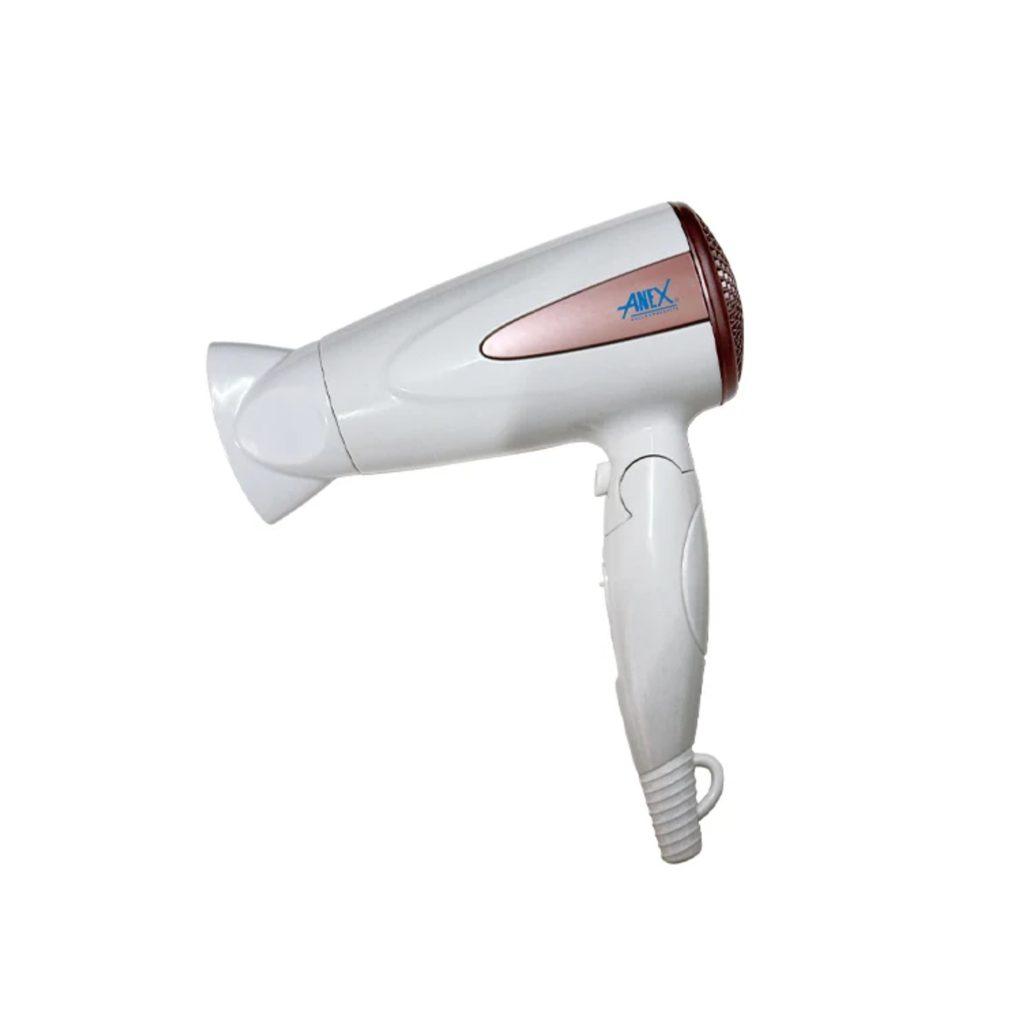 Anex AG-7008 Deluxe Hair Dryer 1200–1600W with Ionic Function & Folding Handle