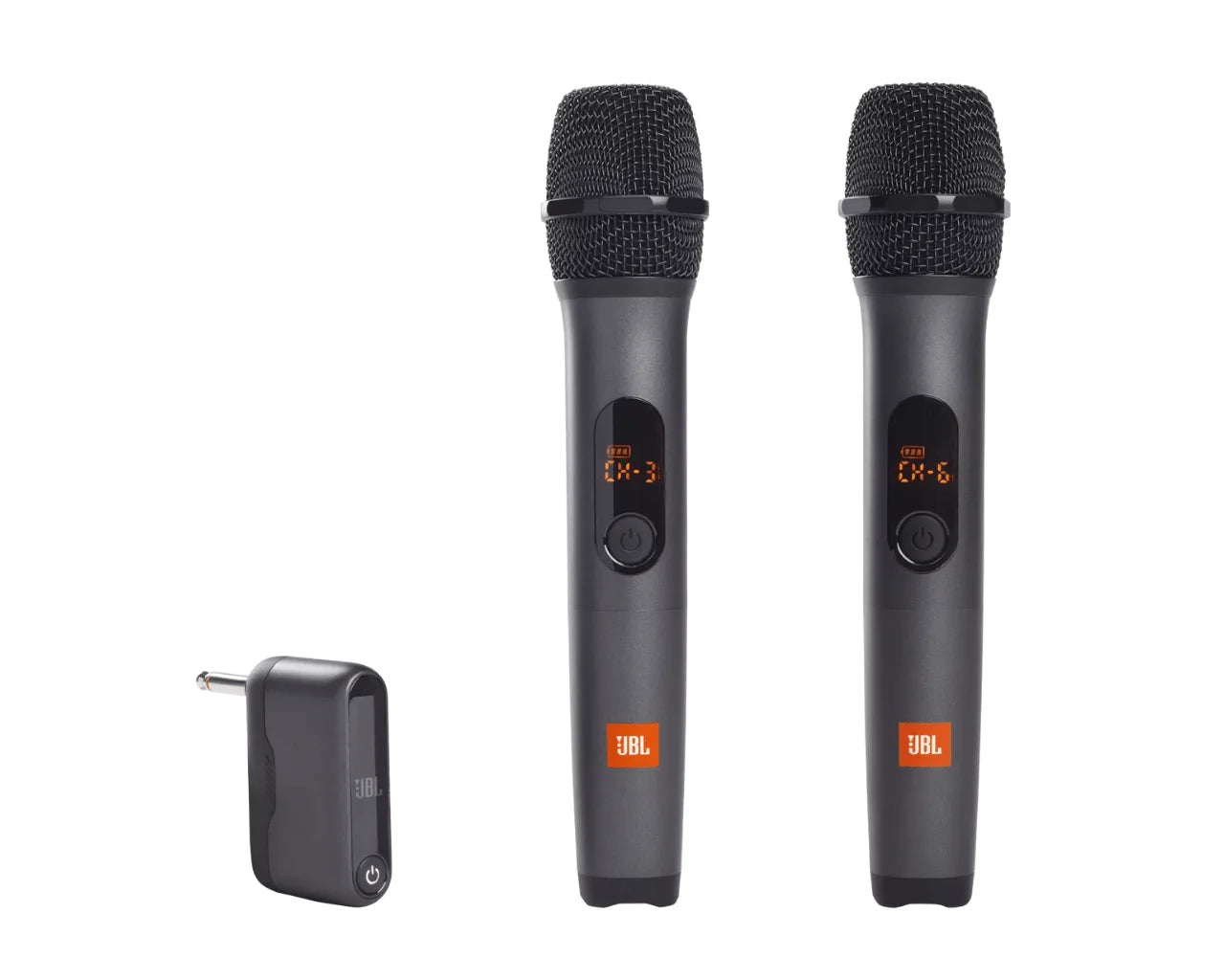JBL Mic Pair Wireless Microphones with Rechargeable AA Batteries